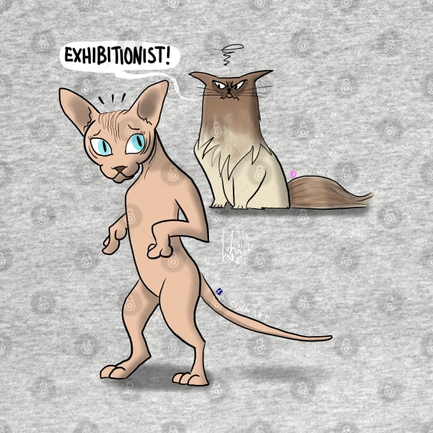 exhibitionist sphynx by Luzinha